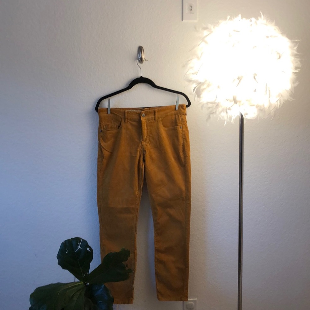 Anthropologie Pilcro Mustard color Cord Pants!
